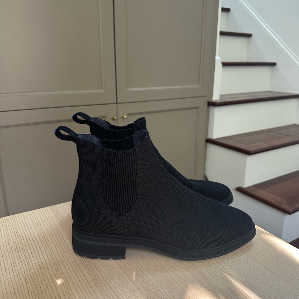 Rothy's The LUG Boot Onyx Black US size 11 NWOT